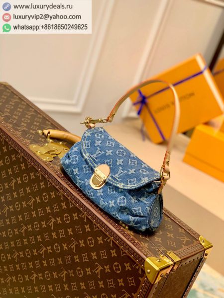 Louis Vuitton LV Retro M95050 Blue Denim Shoulder Bags