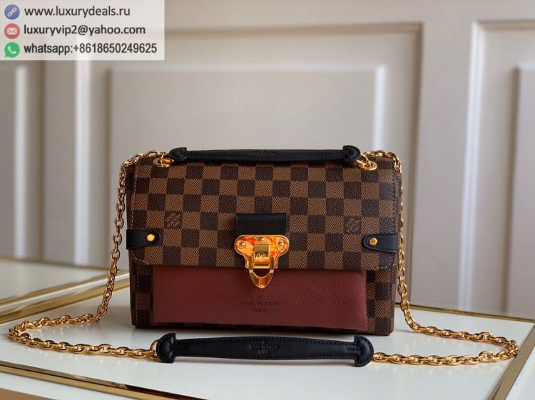 Louis Vuitton LV Vavin Damier PM Chain N40109 Women PVC Shoulder Bags