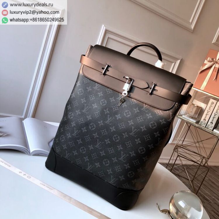 Louis Vuitton LV Steamer M44052 Men PVC Backpack Bags Monogram