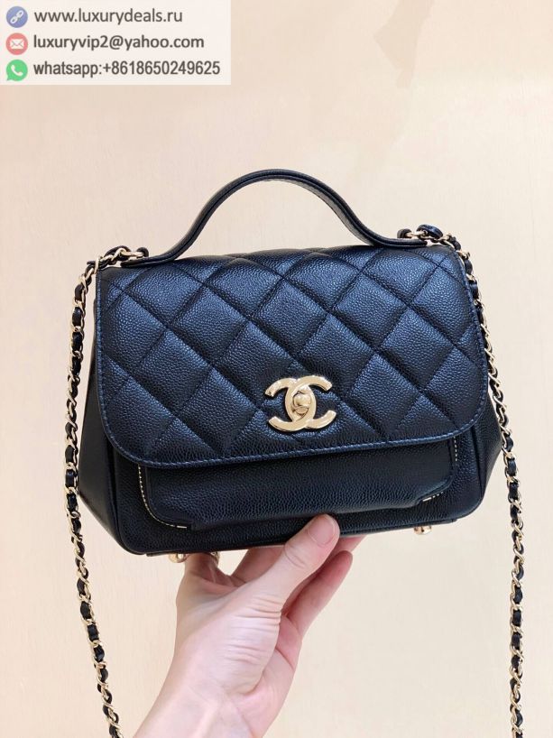 CHANEL Haas Messenger Bags A93749 Black