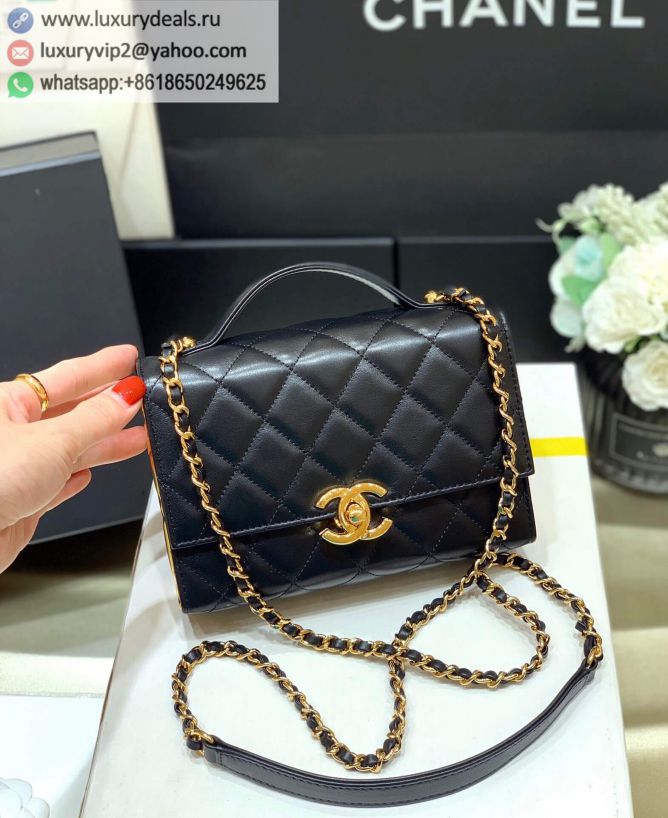 CHANEL Gold Gold Flap Bags AS2796