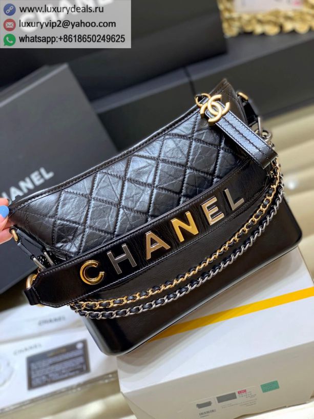 CHANEL Gabrielle hobo bag Medium AS1582 Black