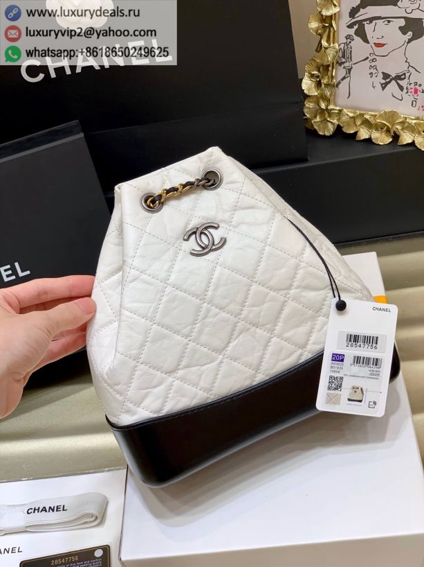 CHANEL Gabrielle Backpack A93820 White