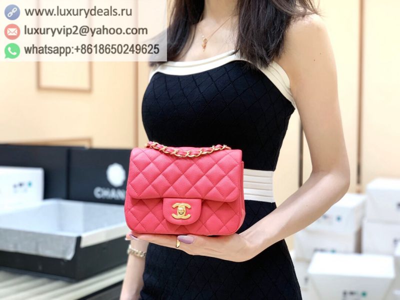 CHANEL CF 17CM A01115 / Red / Champagne