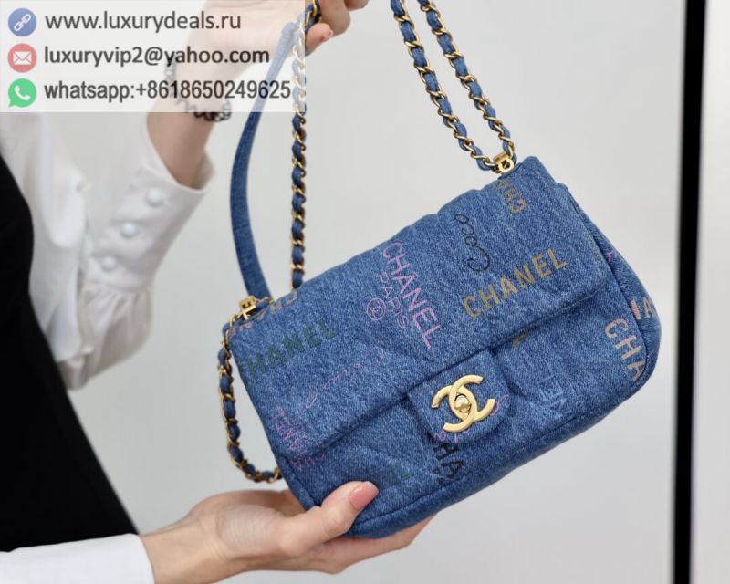 CHANEL22p CF Denim AS3134 B07646 NH448