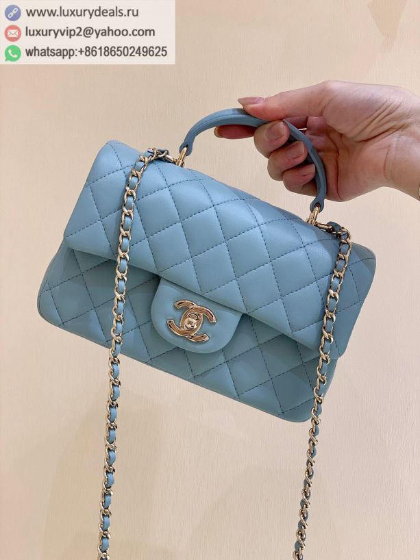 CHANEL CF mini AS2431baby Blue