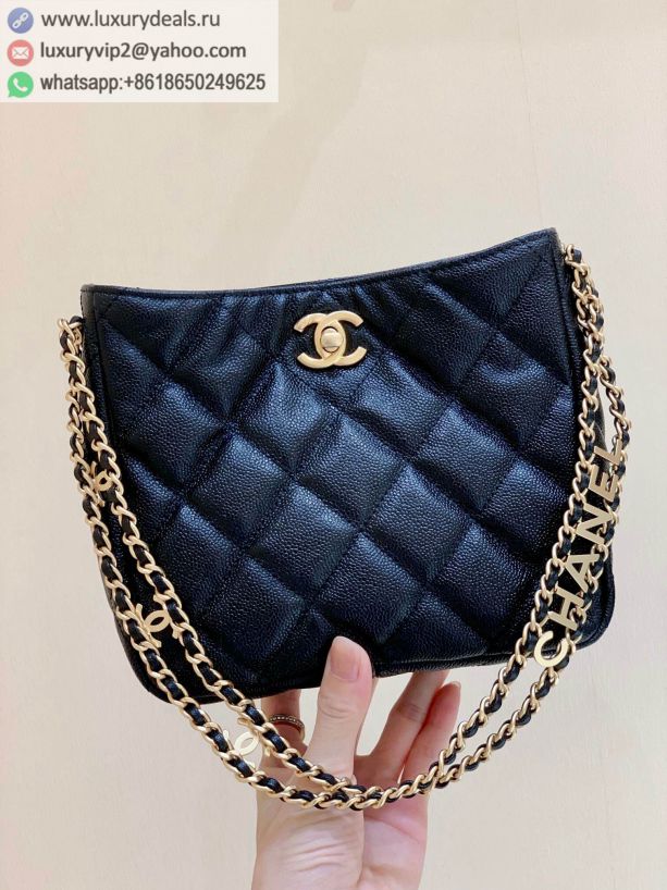 CHANEL 2022CC SS hobo Shoulder Bags AS3223 Black