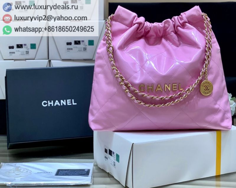 CHANEL 2022CC SS 22 bag AS3261 Pink Gold logo