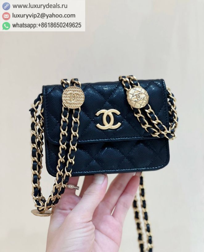 CHANEL 22A Gold AP2857 Black