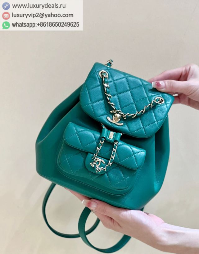 CHANEL 22A Backpack AS2908 Green