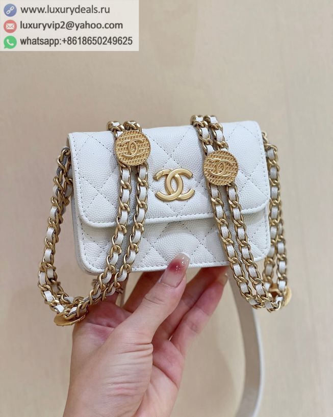 CHANEL 22A Gold AP2857 White