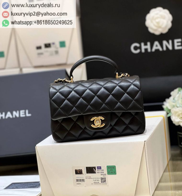 CHANEL cf mini handle AS2431 Black