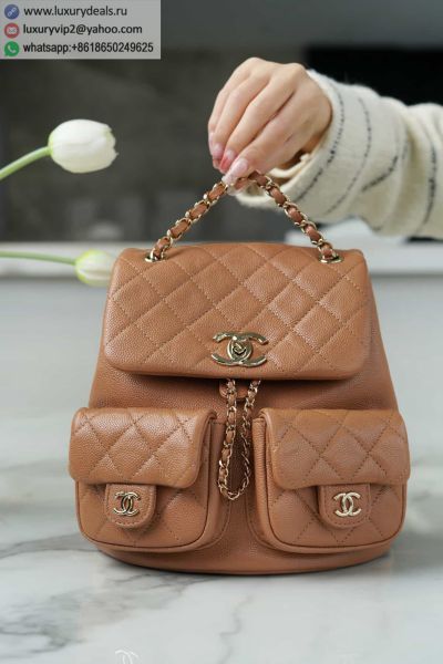 CHANEL 23P Duma Large Backpacks AS3860