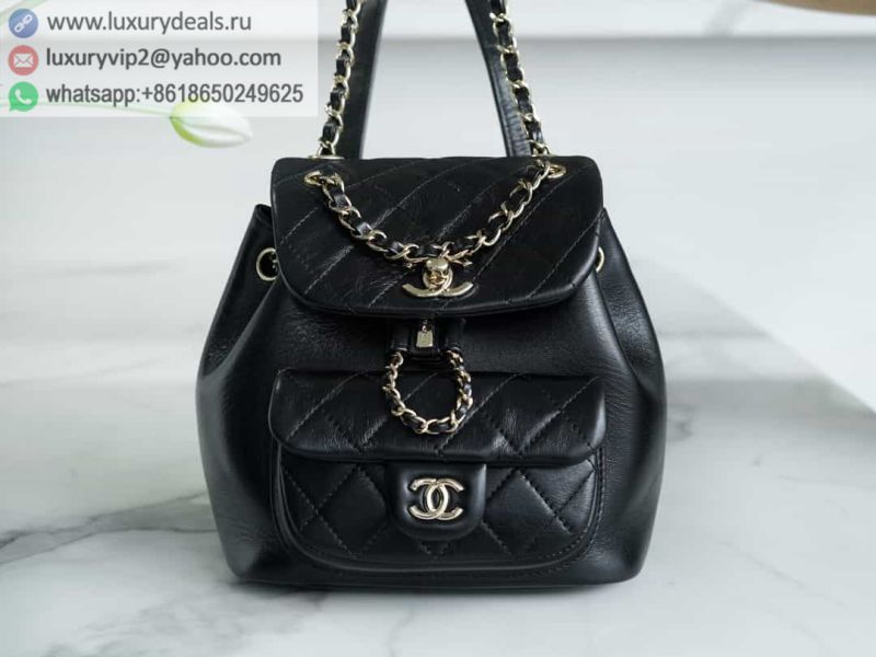 CHANEL Wax Skin 22C DUMA Backpacks AS2908