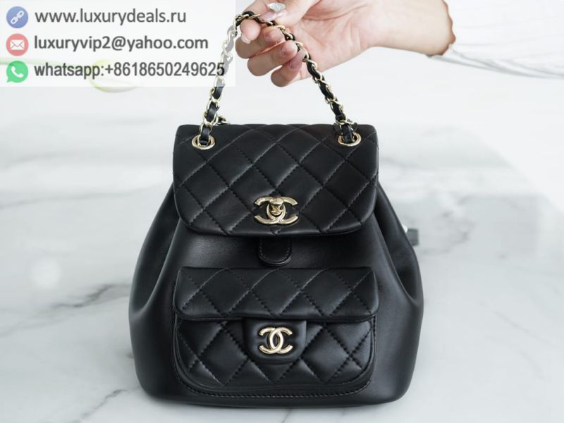 CHANEL 22A DUMA Backpack AS2908 Black