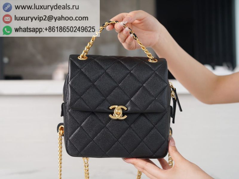 CHANEL 22P Black Backpack AS3108 B07628 94305