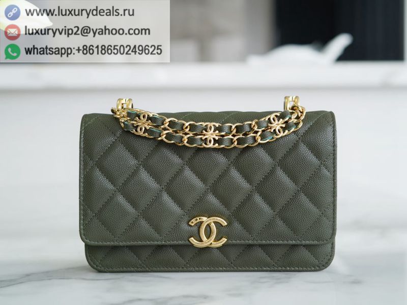 CHANEL 22k WOC Chain Bags AP3019 Green