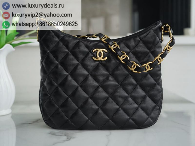 CHANEL 22K HOBO Shoulder Bags AS3631 Black