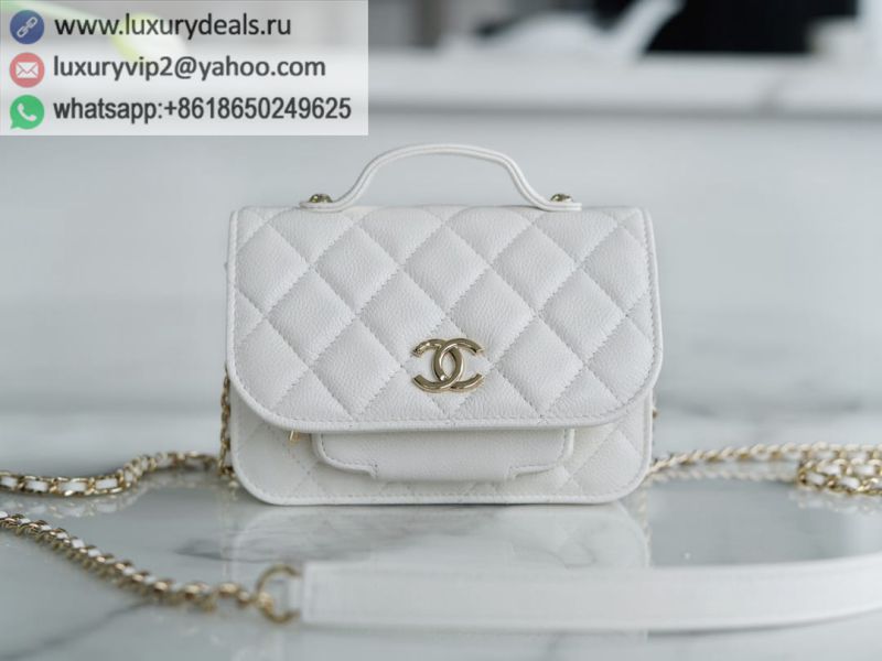 CHANEL 22B White Mini Messenger Bags AP2914