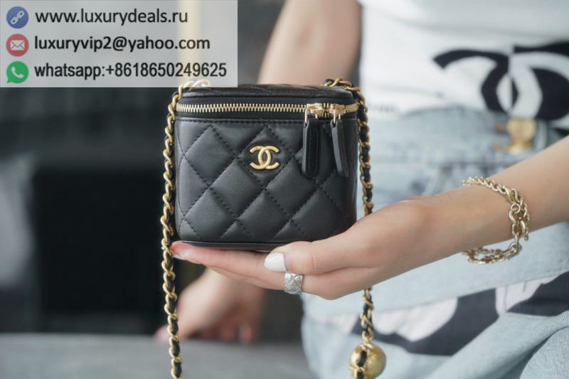 CHANEL Gold Mini Box AP1447 Black