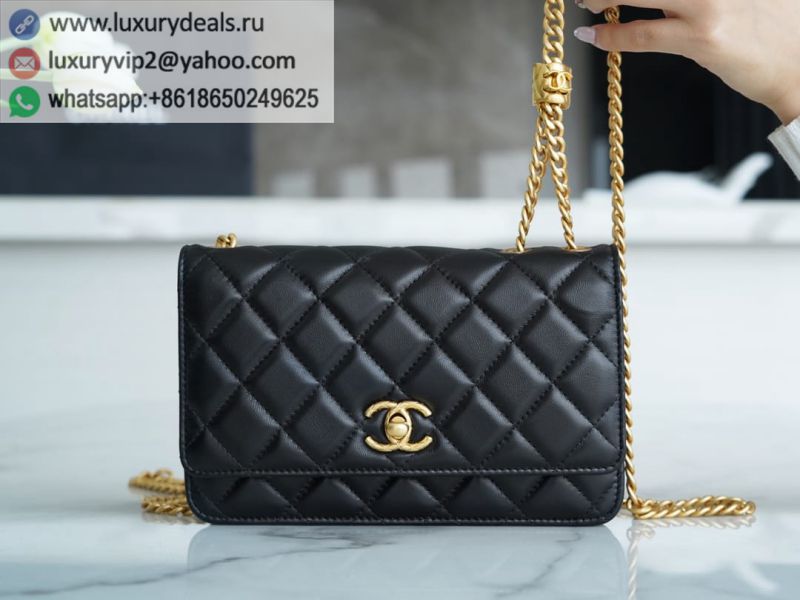 CHANEL 22K Gold woc Chain Wallets AP3043 B09300 94305