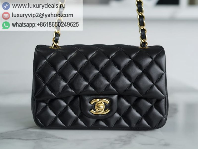 CHANEL Classic Flap CF20CM Flap Bags A01116 Black / Gold Buckle