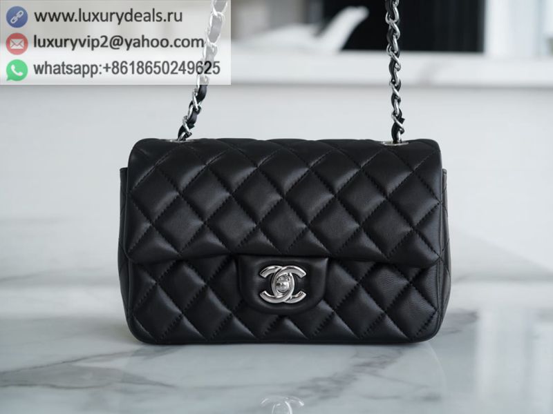 CHANEL Classic Flap CF20CM Flap Bags A01116 Black / Silver Buckle