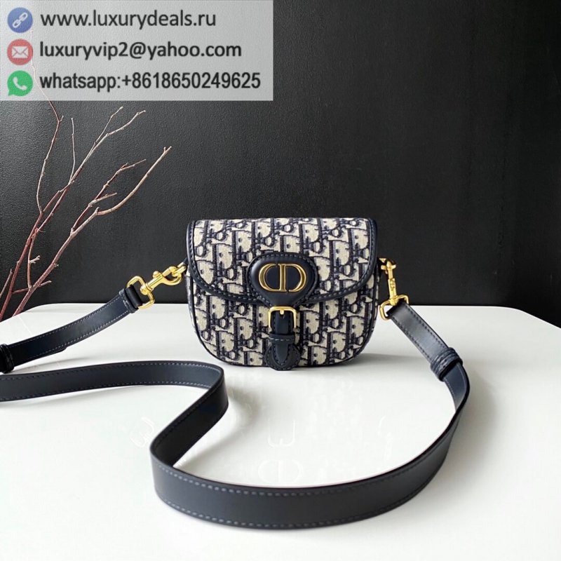 DIOR Blue Oblique Print Small DIOR BOBBY M9317UTZQ_M928