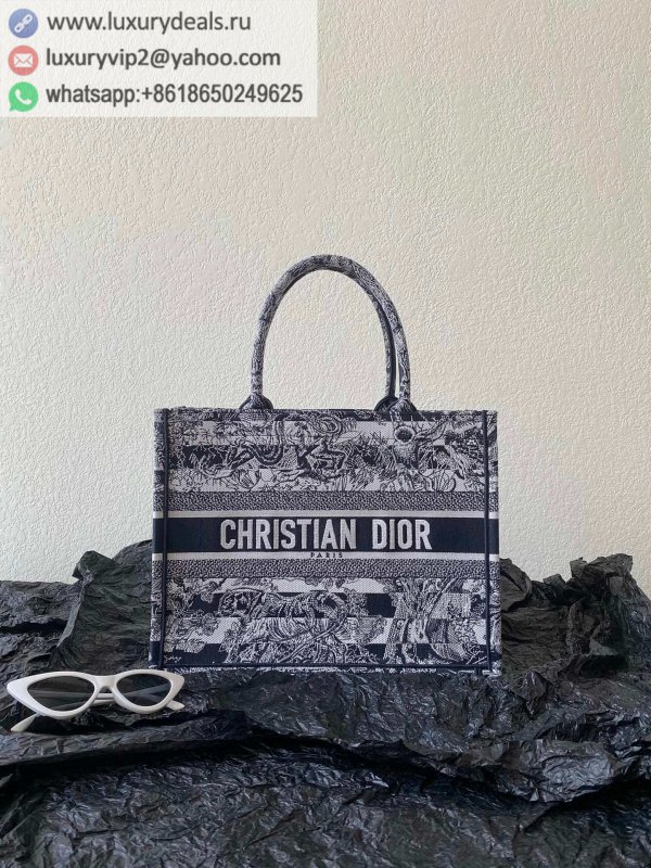 DIOR Medium BOOK TOTE 36CM M1296 Blue