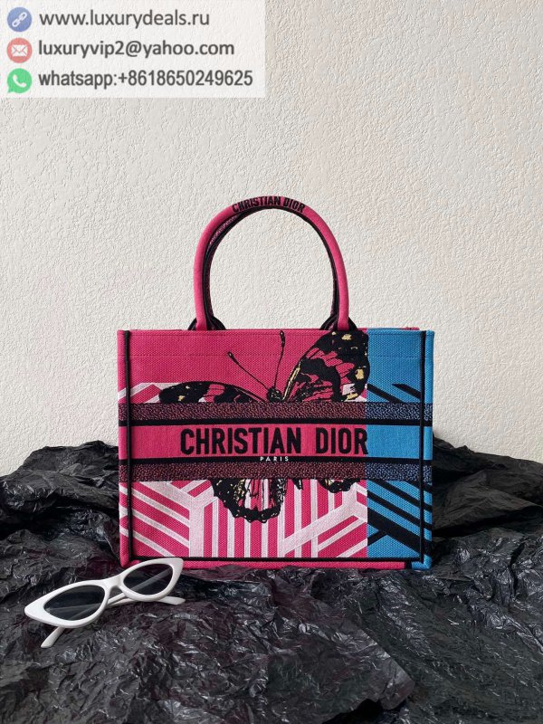 DIOR Medium BOOK TOTE 36.5CM M1296 Zoo Print