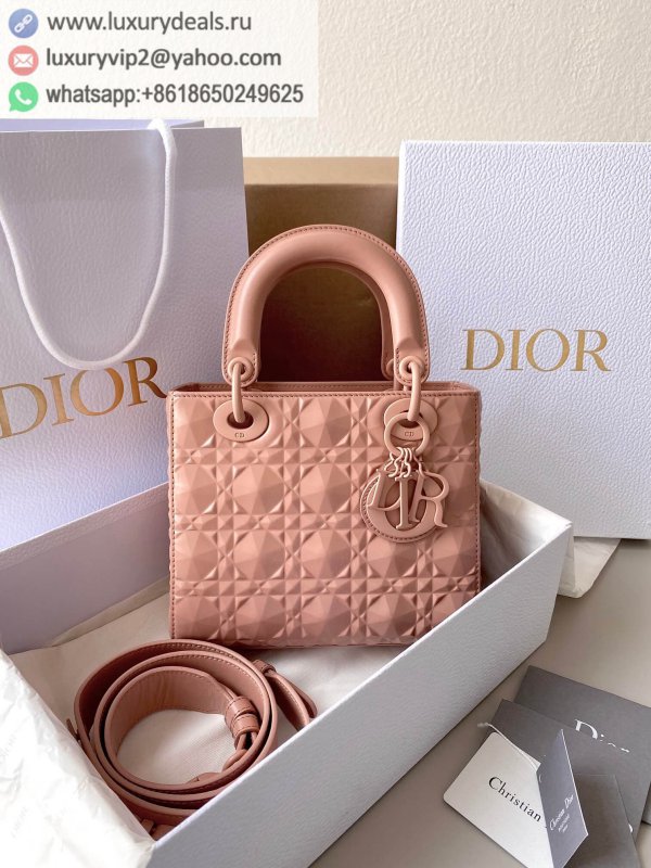 DIOR Small LADY 20CM DIOR MY ABCDIOR 4 Grid M0538 Pink