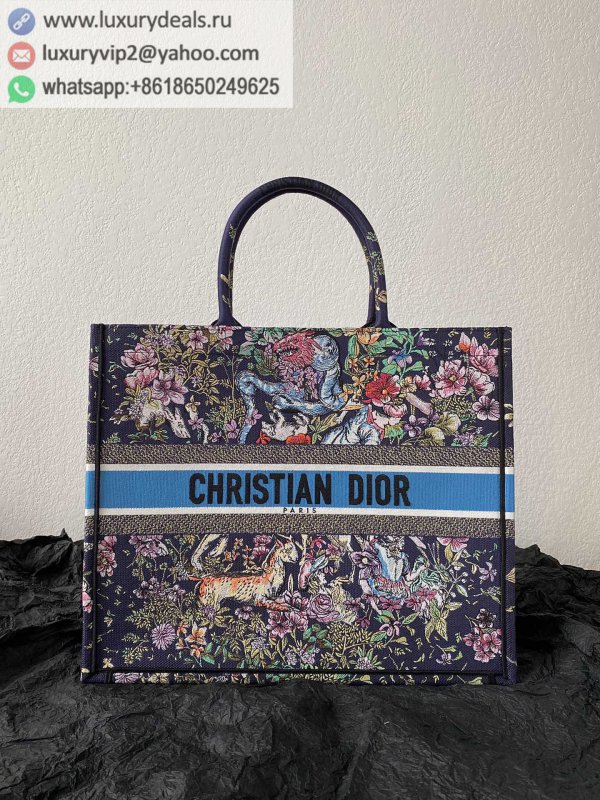 DIOR Large BOOK TOTE M1286 Multicolor Constellation