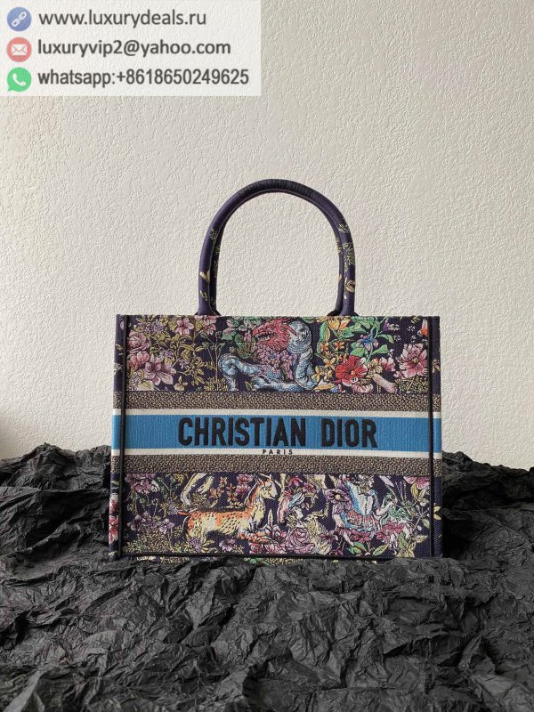 DIOR Medium BOOK TOTE M1296 Multicolor Constellation