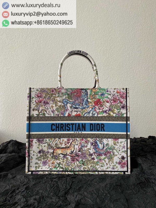 DIOR Large BOOK TOTE M1286 Multicolor Constellation