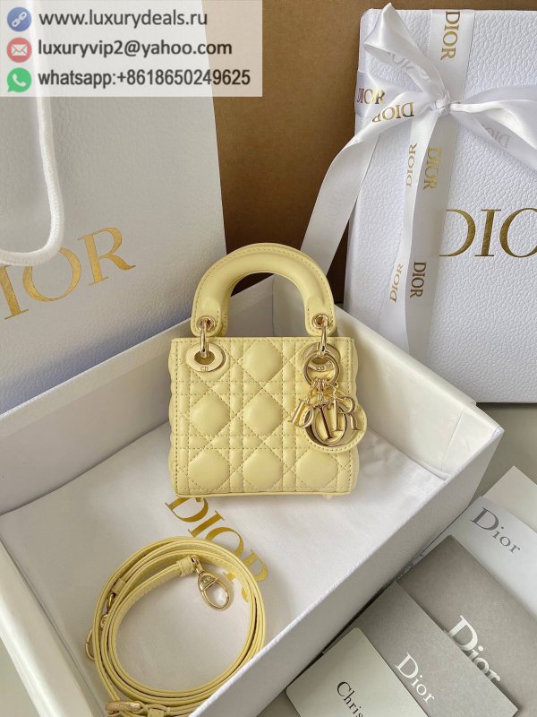 MICRO LADY DIOR BAG mini 3 Grid S0856ONGE_M26Y