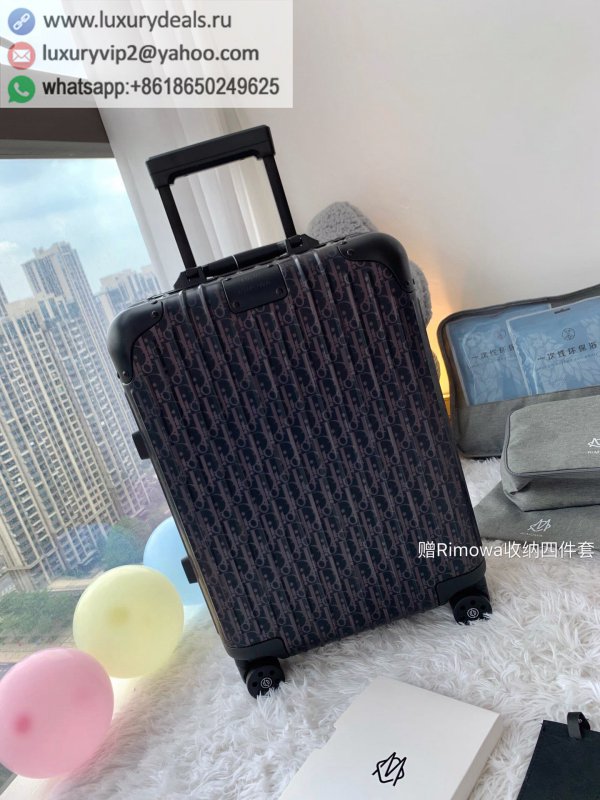 DIOR x Rimowa Oblique Logo Rolling Luggage 66657