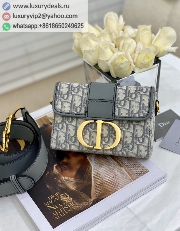 DIOR Grey WhiteOblique Print 30 MONTAIGNE M9204