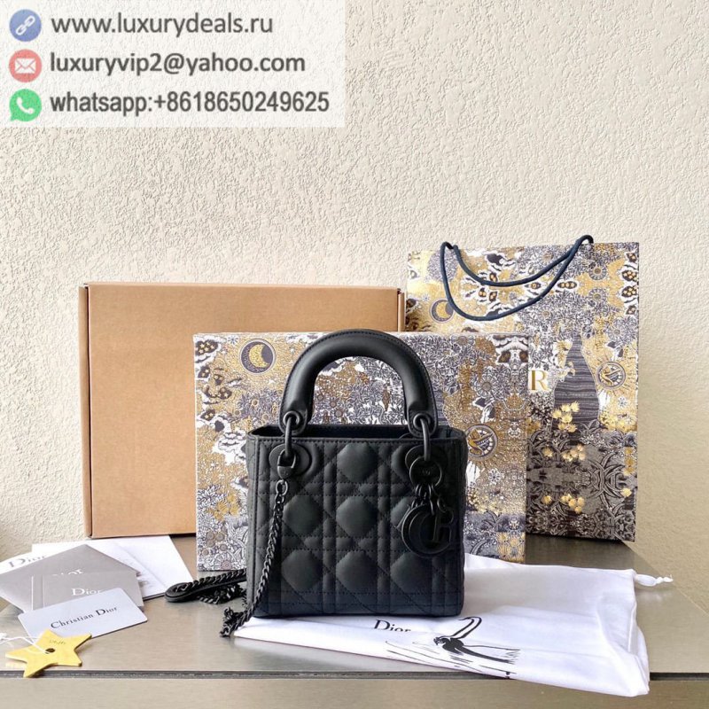 DIOR LADY 17CM 3 Grid M0505 Black