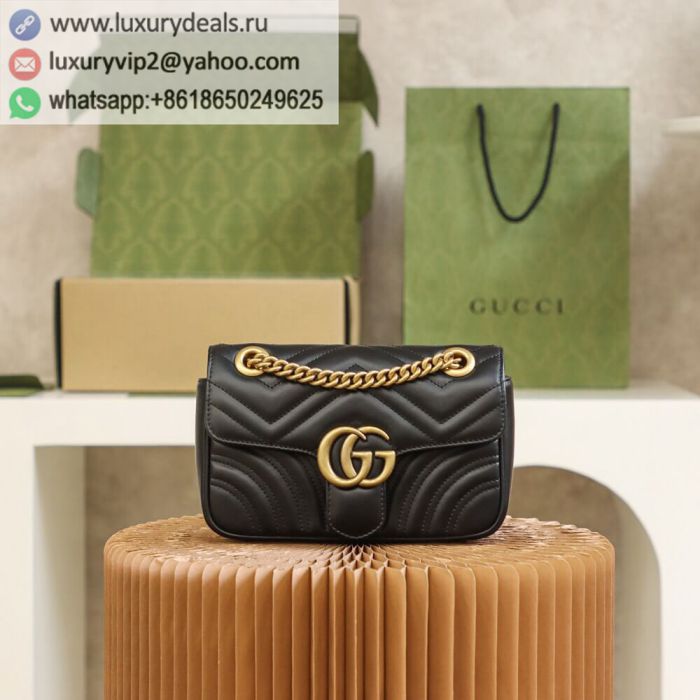 GUCCI Marmont Chain Shoulder Bags 446744 Black