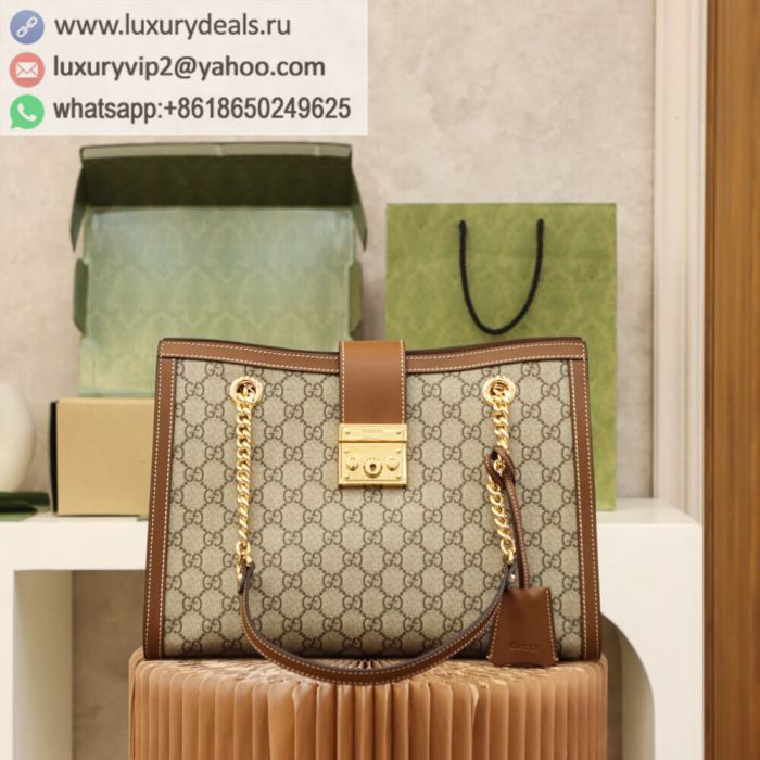 GUCCI Padlock# Medium Shoulder Bags 479197 Brown