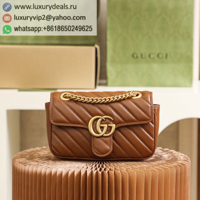 GUCCI GG Marmont mini matelasse Shoulder Bags 446744 0OLFT 2535