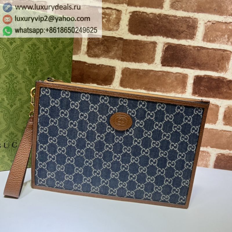 GUCCI Denim Clutch Bags 672953