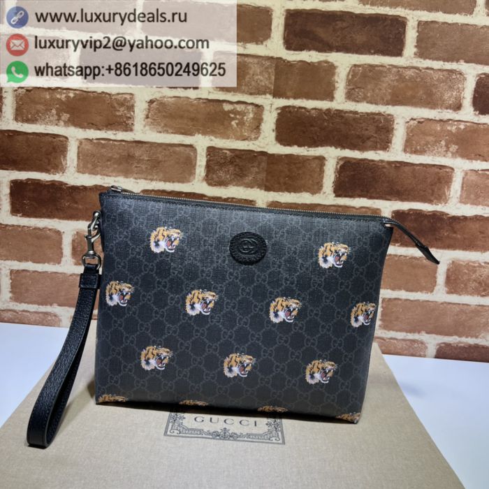 GUCCI GG Tiger Clutch Bags 709057