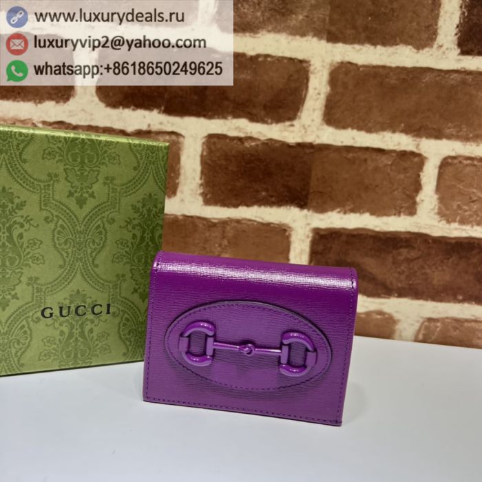 GUCCI Horsebit 1955# Card Holders 621887