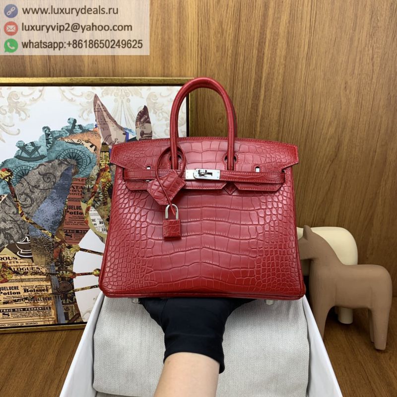 Hermes Birkin 25cm Crocodile Pattern