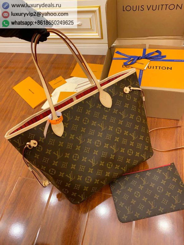 LV M41177 NEVERFULL MM Shopping Bags