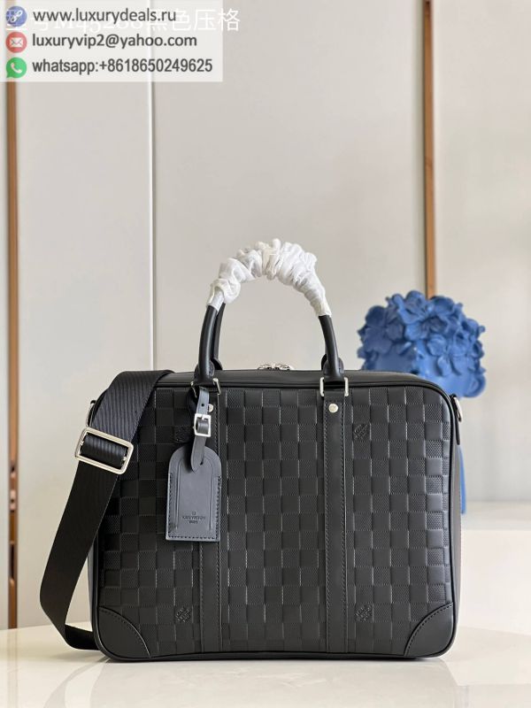 LV Damier Infini Onyx Sirius Briefcases M45288