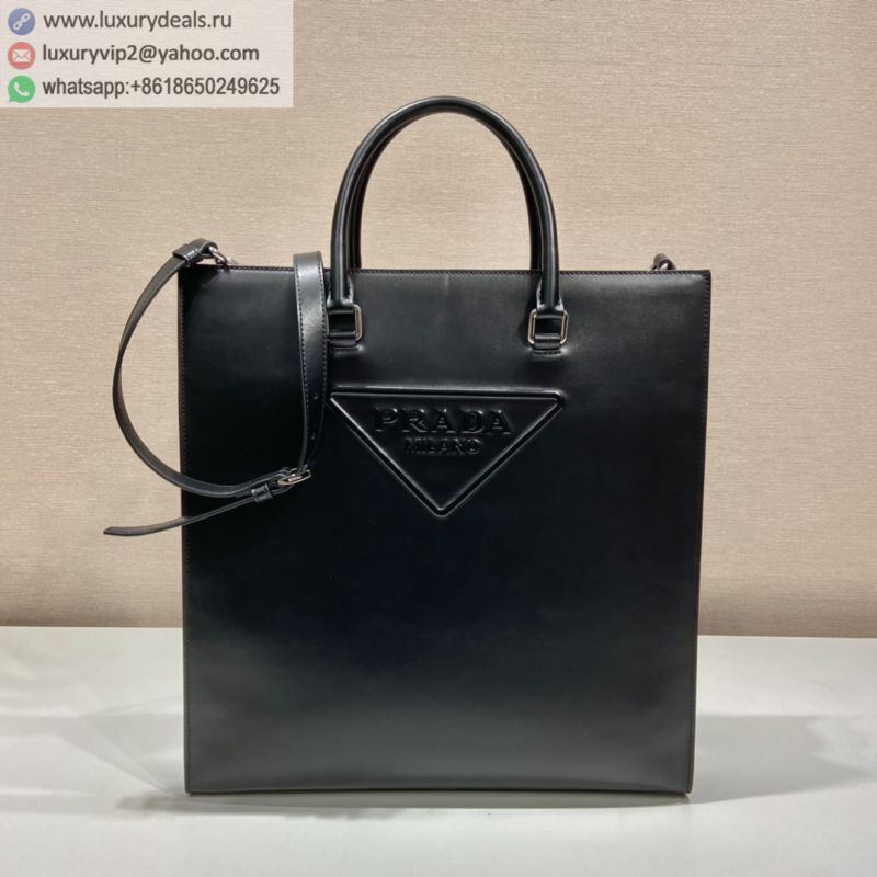 PRADA Saffiano Embroidery Tote 2VG084