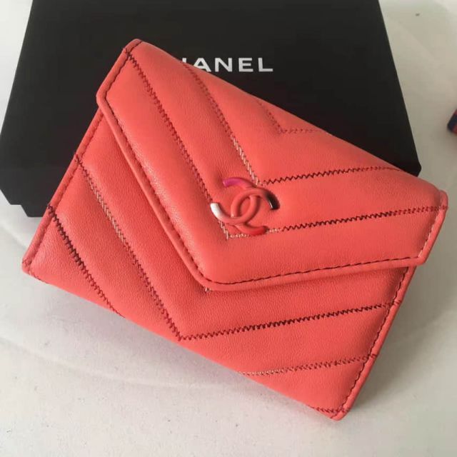 CC Soft Leather A82616 Red Wallets Women Bags