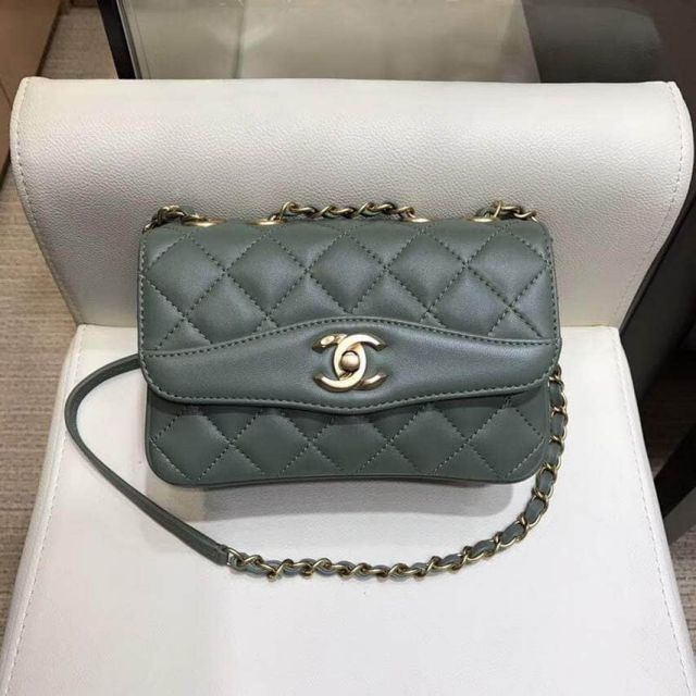 2018ss CC Soft Leather Crossbody A57027 Green Shoulder Bags Women Bags